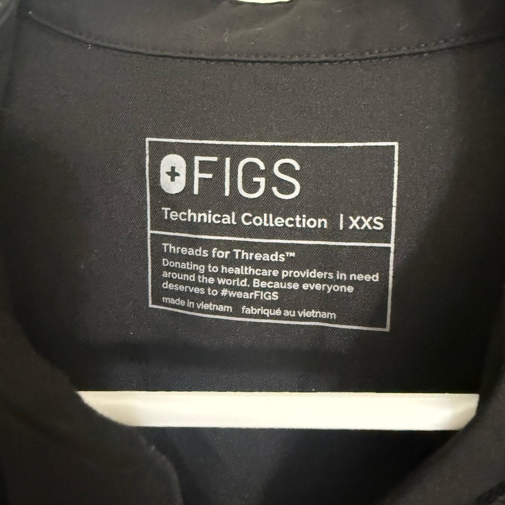 Figs Black Women's Jumpsuit with Gray Accents - Picture 2 of 4